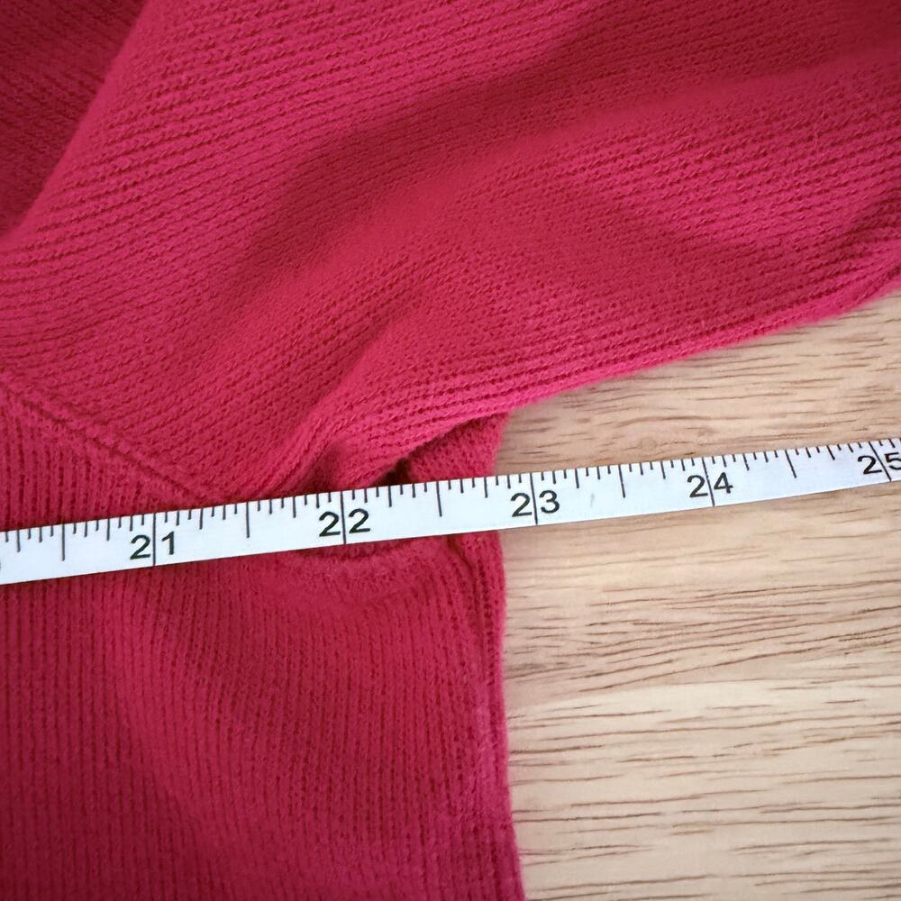Polo Ralph Lauren Red Quarter Zip Pullover Sweater Cotton Large preppy casual - Picture 8 of 9